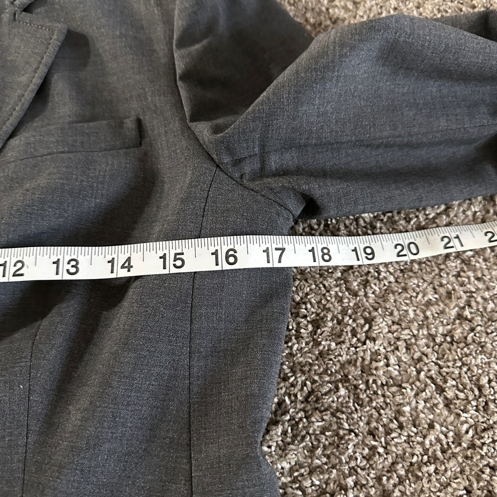 JCrew Gray Two-Piece Suit Set sz 6 city fit wool blend lined 2 button blazer - Picture 7 of 16